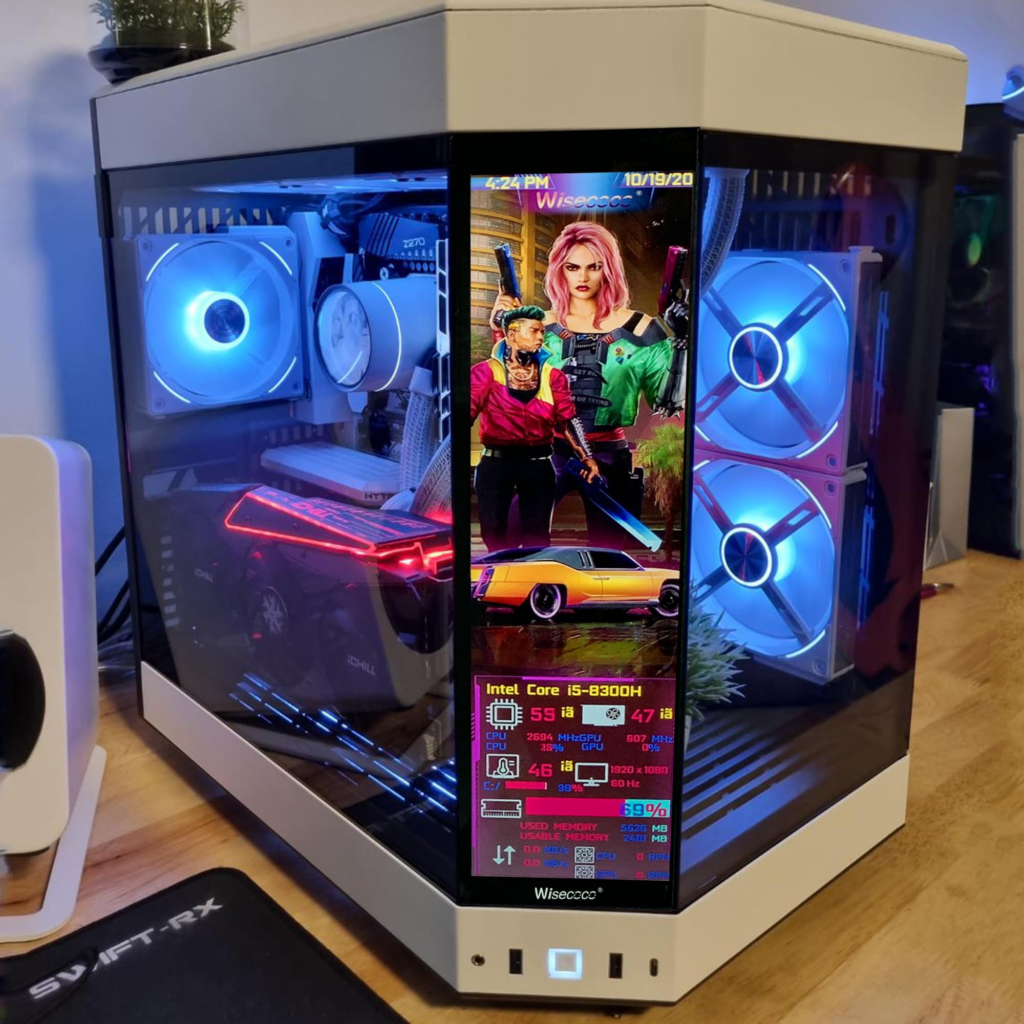 Amazon.co.jp: wisecoco 12.6インチ LCD ディスプレイ HDMI 1920*515