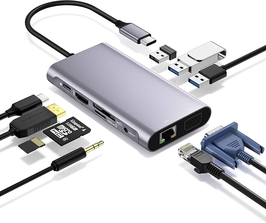 Amazon.co.jp: 【2023高機能版】USB C ハブ 10-in-1 トリプル