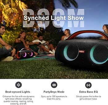 Amazon | DOSS Extreme Boom Pro Bluetoothスピーカー ワイヤレス 100W