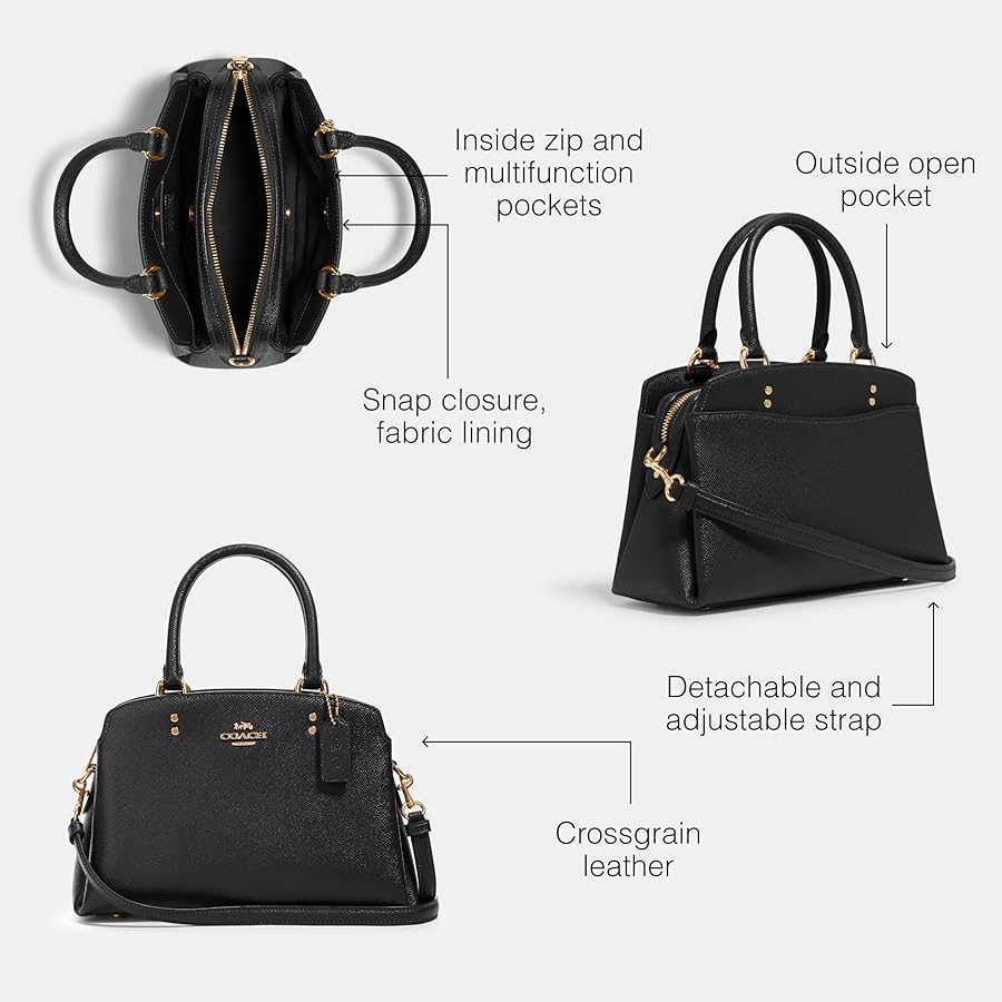 Amazon | コーチ ミニ リリーキャリーオール ブラック, ブラック