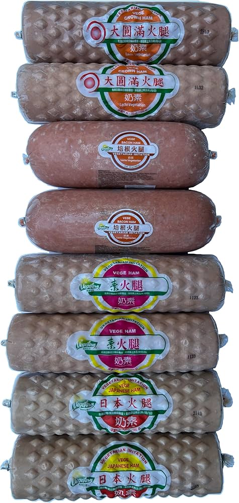 Amazon.com: Vegefarm Vege Ham Variety Pack of 8 x 2.2 lbs NON-GMO