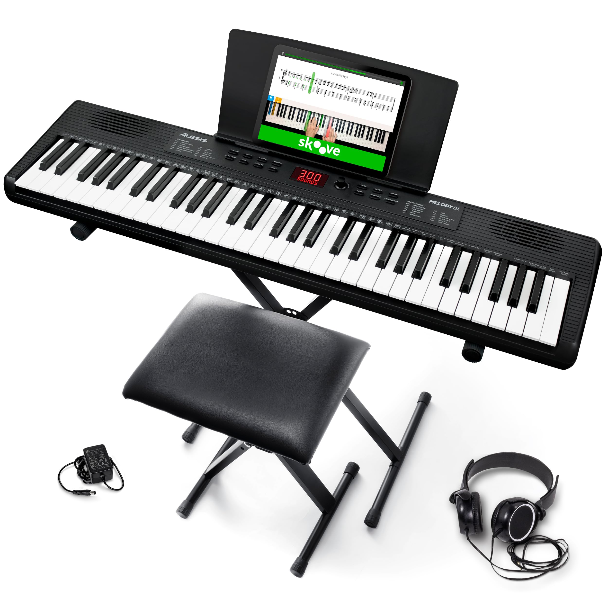 Amazon.co.jp: Alesis キーボード ピアノ 61鍵盤 スピーカー内蔵