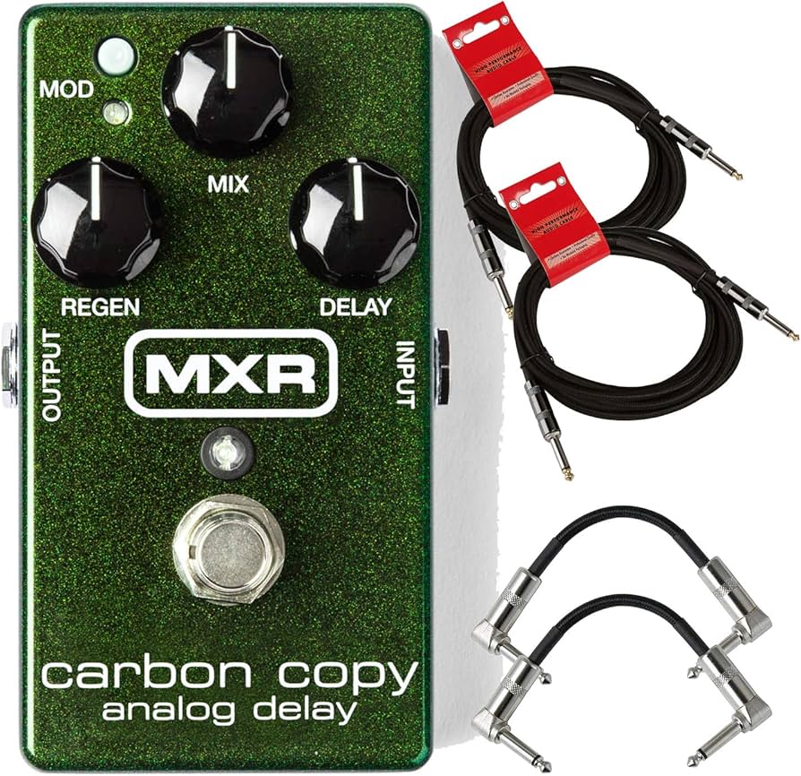 Amazon | MXR M169 Carbon Copy Analog Delay Pedal Bundle with 2