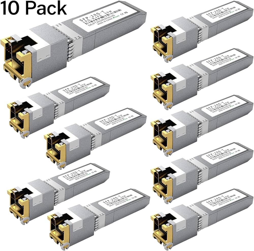 Amazon.co.jp: 10GBASE-T SFP+ RJ45 銅トランシーバーモジュール