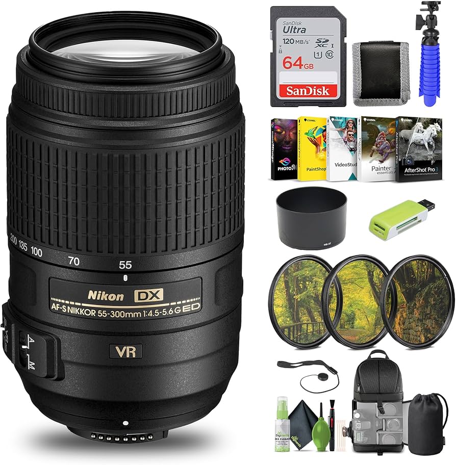Amazon.com: Nikon - AF-S DX NIKKOR 55-300mm f/4.5-5.6G ED VR