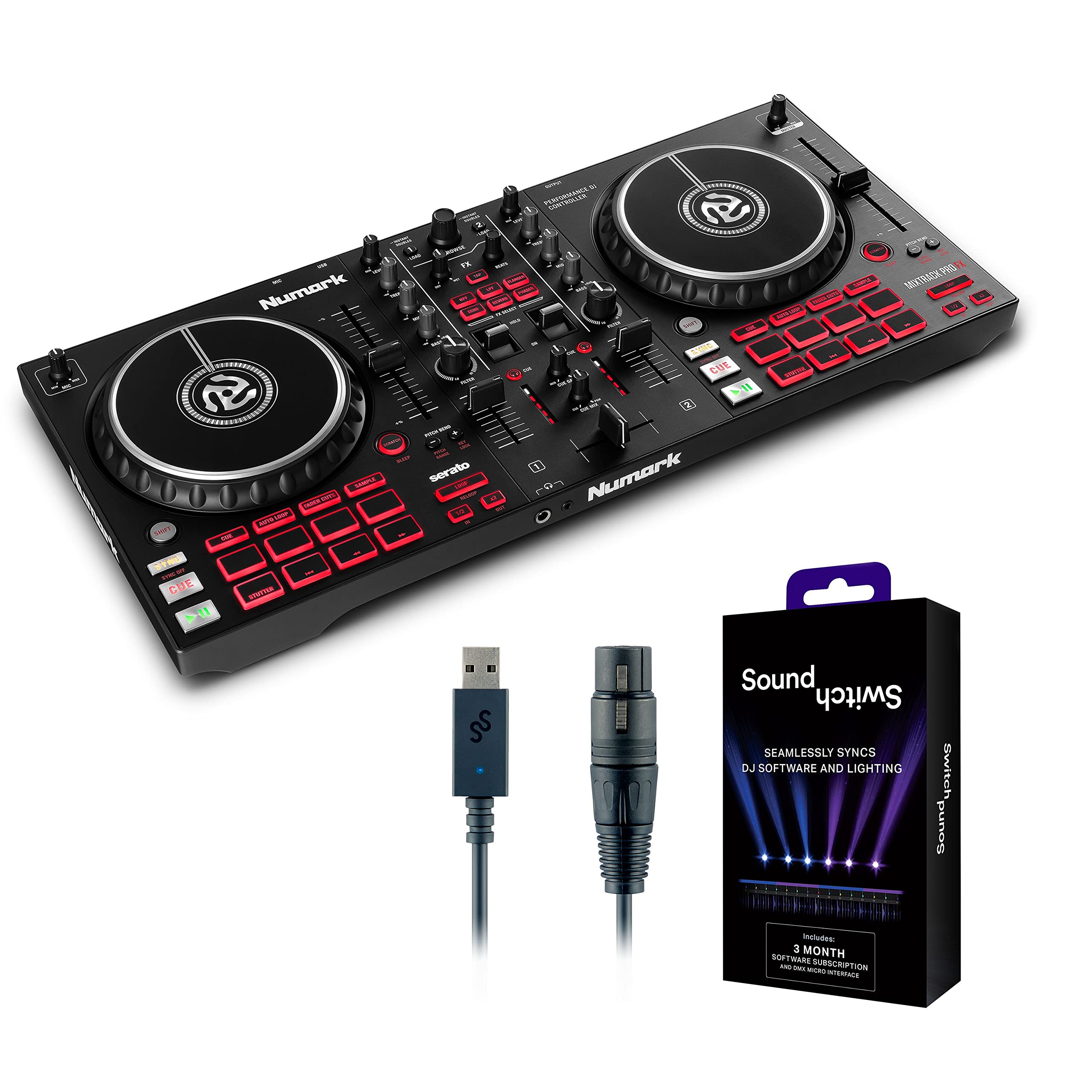 Amazon.co.jp: Numark Mixtrack Pro FX & Micro DMX Interface DJ