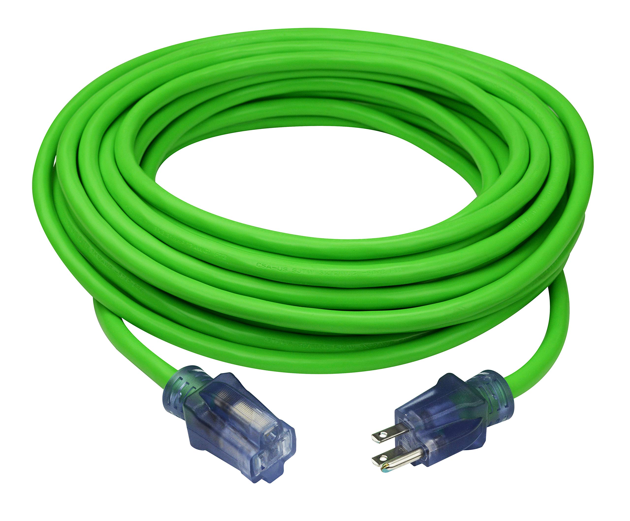 Prime NS512830 50-Foot 12/3 SJTW Flex High Visibility Extra Heavy