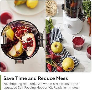 Amazon.com: Hurom H310 Easy Clean Slow Juicer, White | Compact