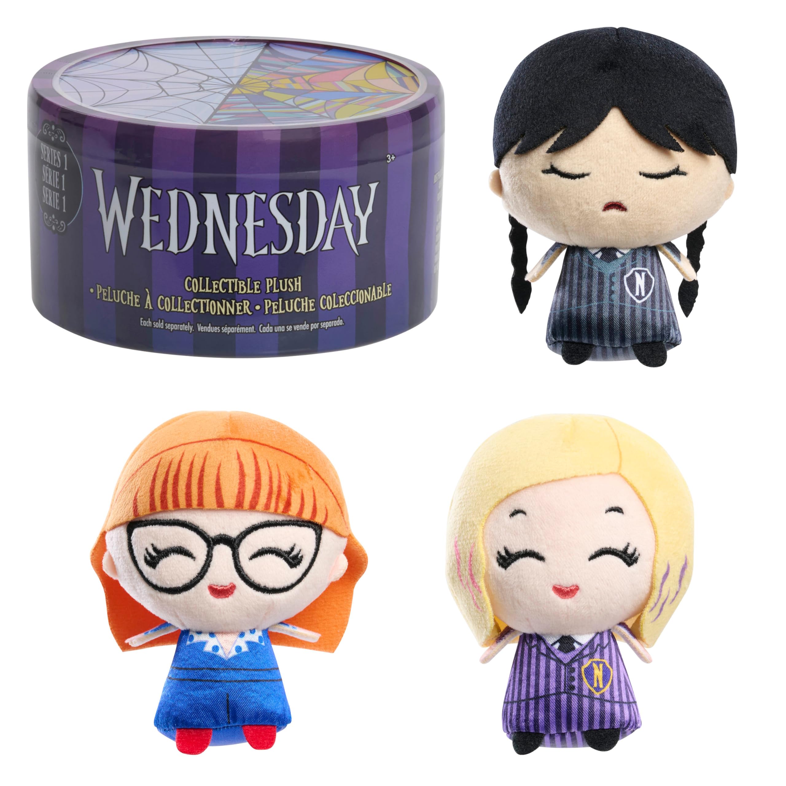 Amazon.com: Just Play Wednesday Collectible Mini 3.5 inch Plush 2