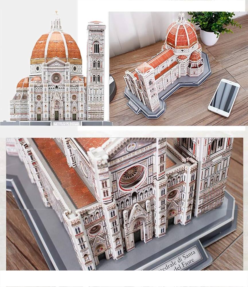 Amazon.co.jp: イタリア、フィレンツェ大聖堂の3Dパズルカラーアート