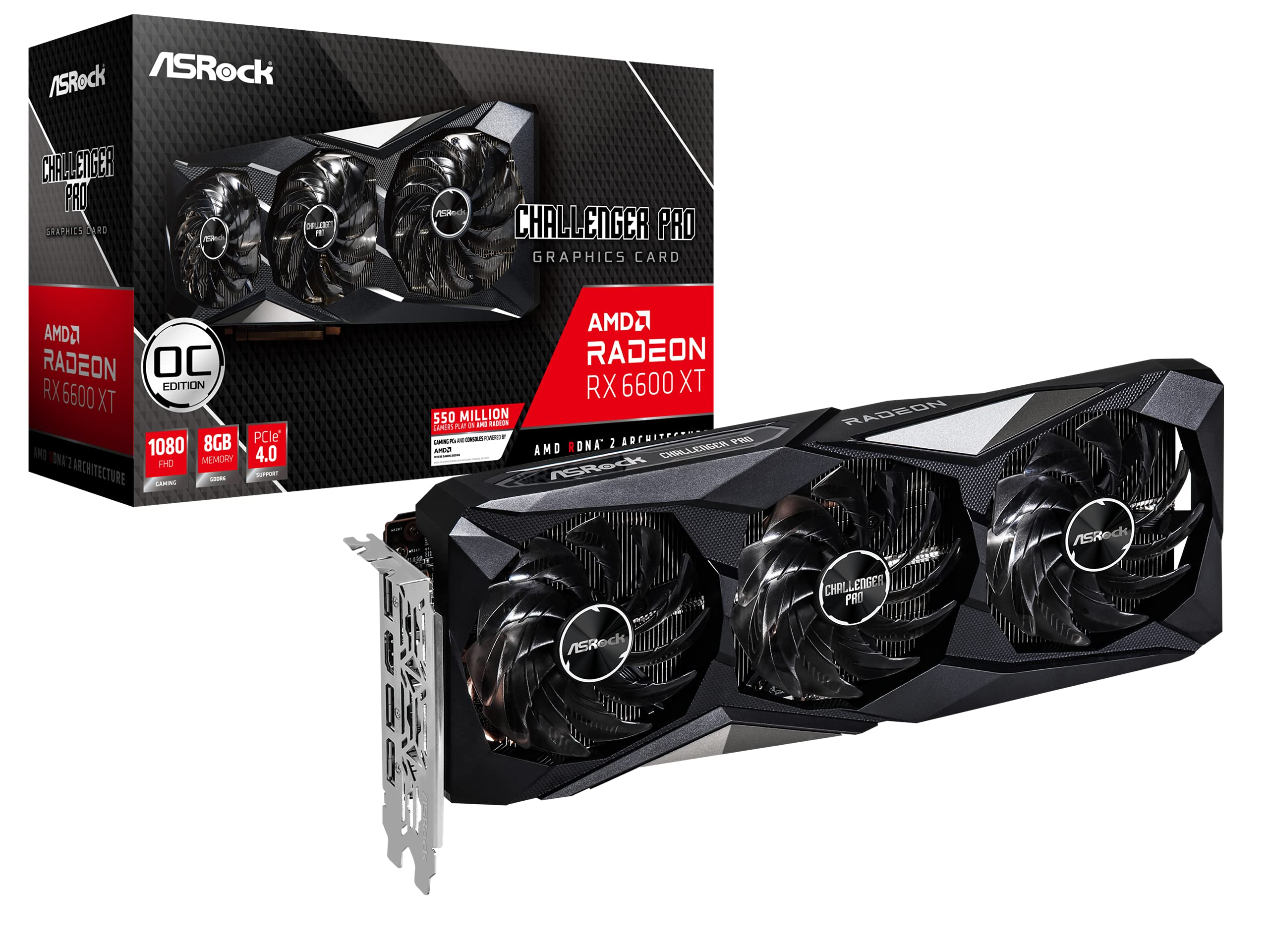 Amazon | ASRock グラフィックボード RX 6600 XT CLP 8GO AMD Radeon