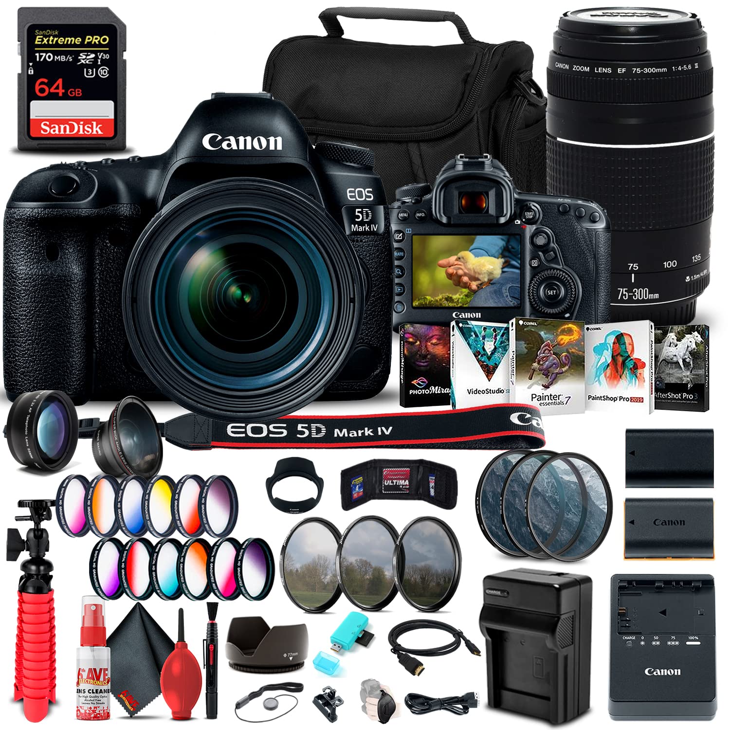 Amazon.com : Canon EOS 5D Mark IV DSLR Camera with 24-70mm f/4L