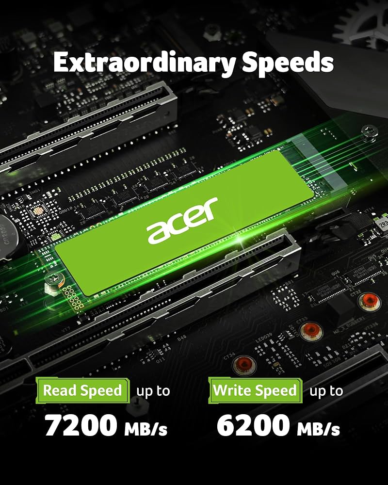 Amazon.com: acer FA200 NVMe Gen4 SSD 2TB, PCIe 4.0, M.2 2280, Read