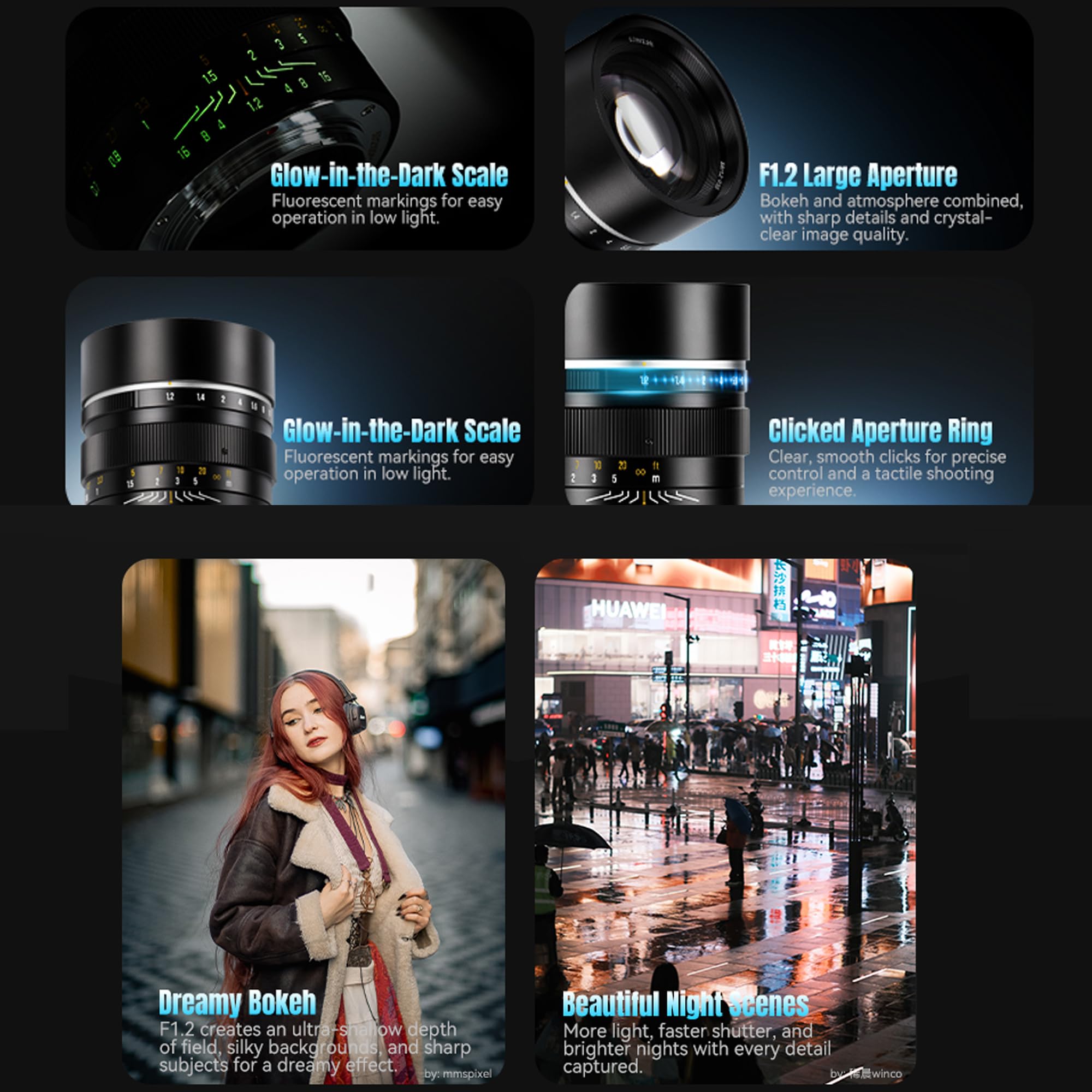 Amazon.com : 7artisans 50mm F1.2 APS-C Manual Focus Lens for Fuji