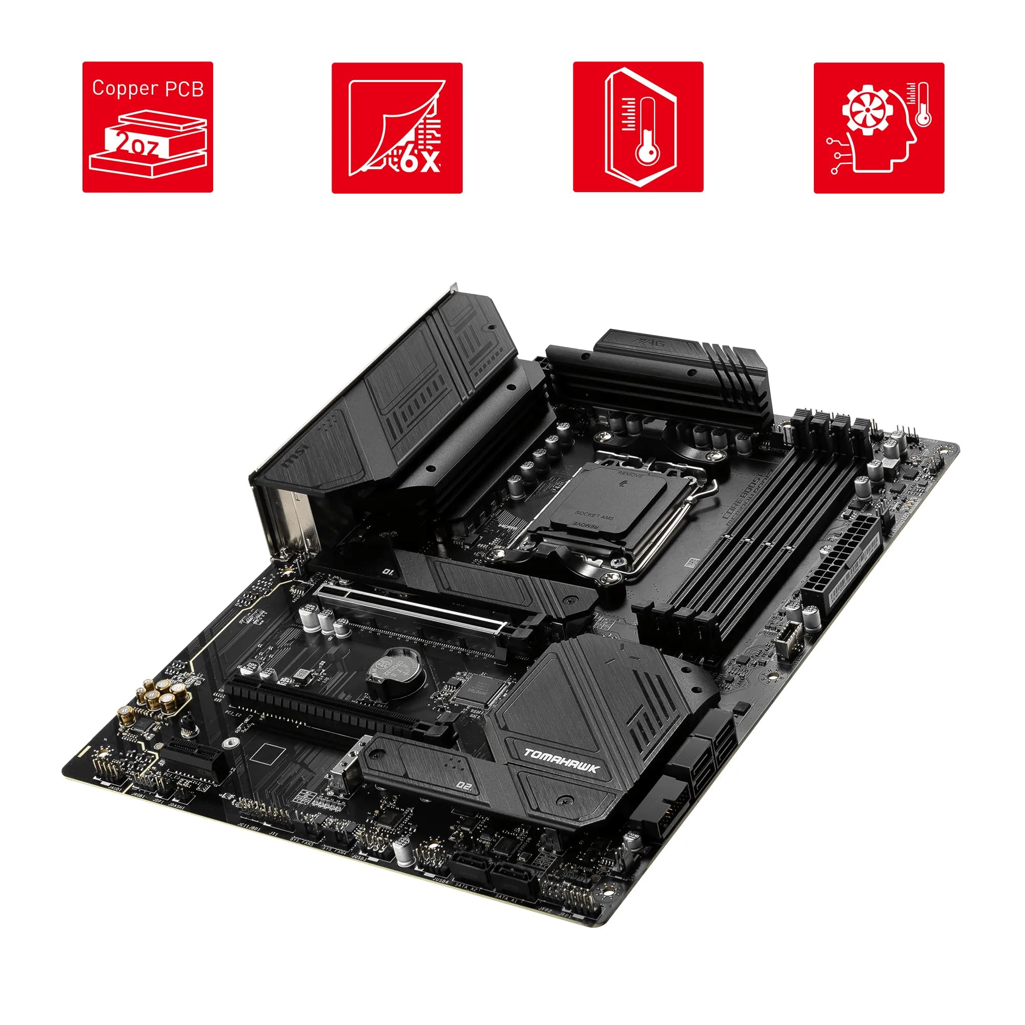 Amazon.com: MSI MAG B650 Tomahawk WiFi AMD B650 Socket AM5 ATX