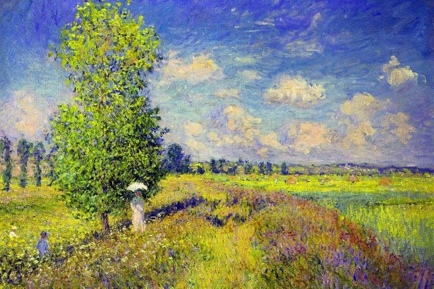 Amazon.com: Claude Monet The Summer Poppy Field Impressionist Art