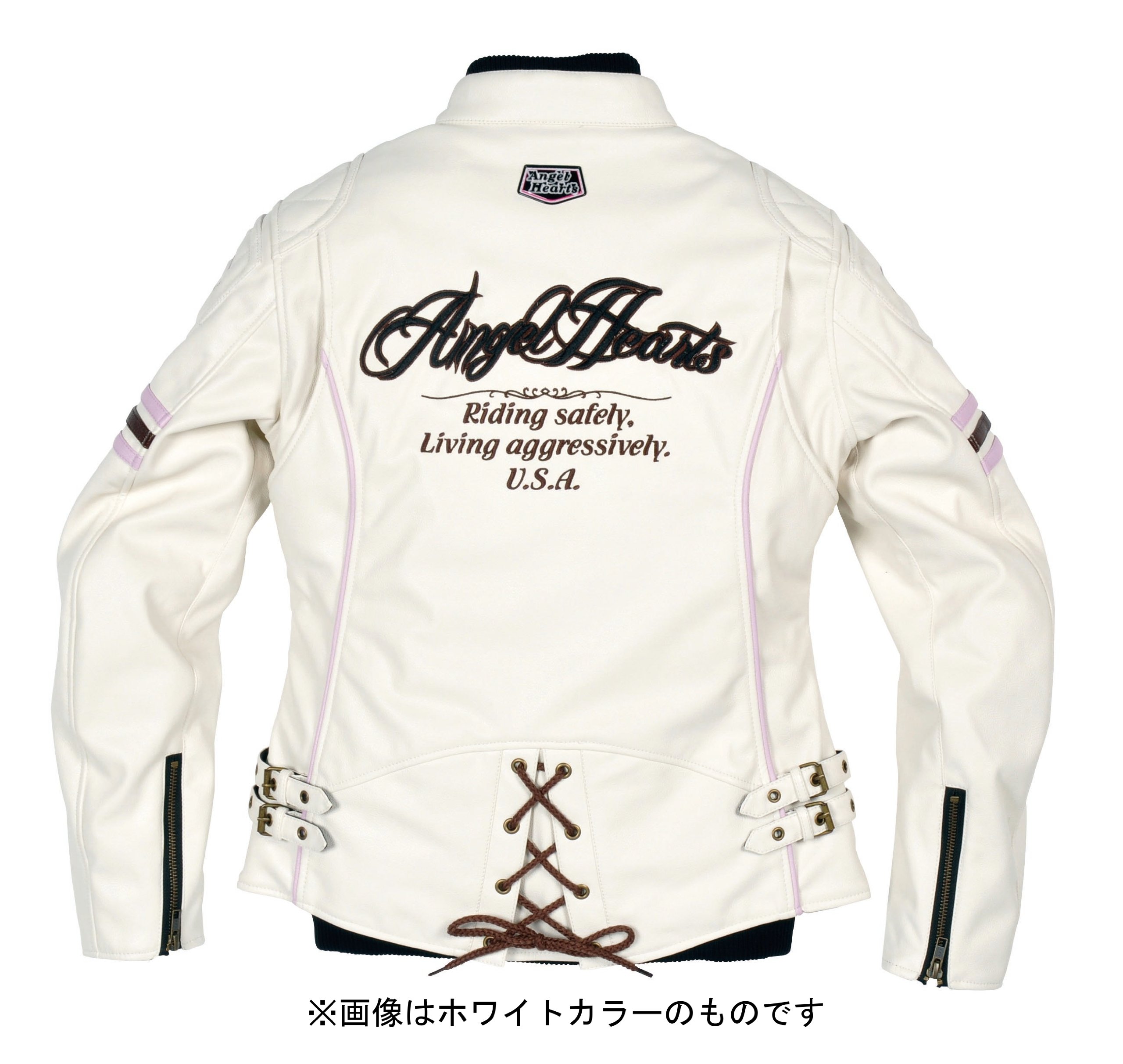 Amazon | [シンプソン] Angel Hearts Fake Leather Jacket Pink WS AHJ
