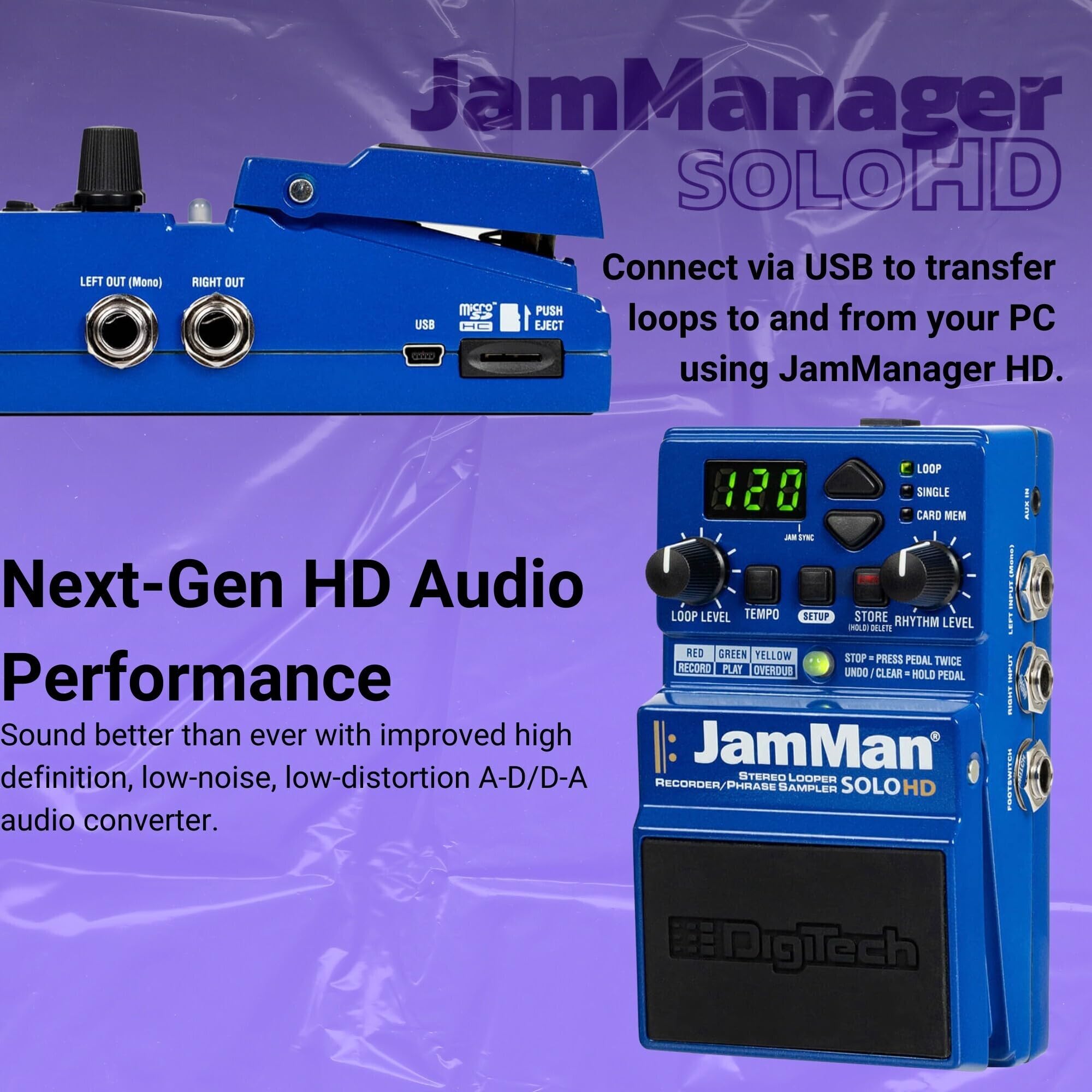 Amazon.com: Digitech JAMMAN-SOLO-HD JamMan® Solo HD : Musical