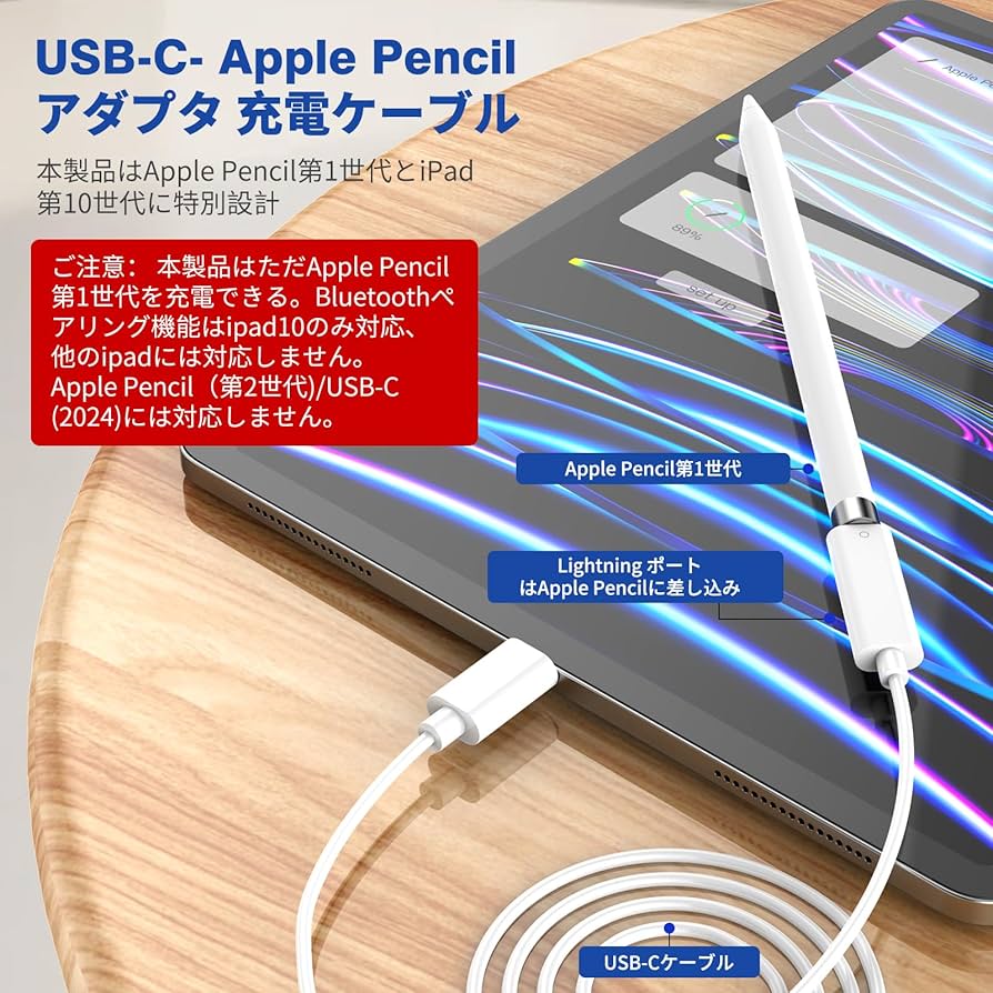 Amazon.co.jp: ApplePencil用 充電ケーブル 1M USB-C - Apple Pencil