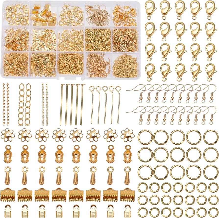 Amazon | PH PandaHall アクセサリーパーツ 15種 1200点 基礎