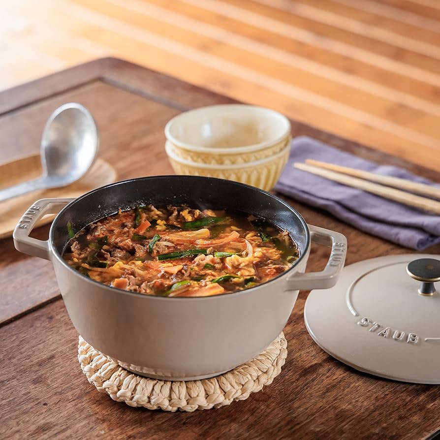 Amazon｜staub ストウブ 「 ワナベ リネン L 20cm ヴィンテージノブ