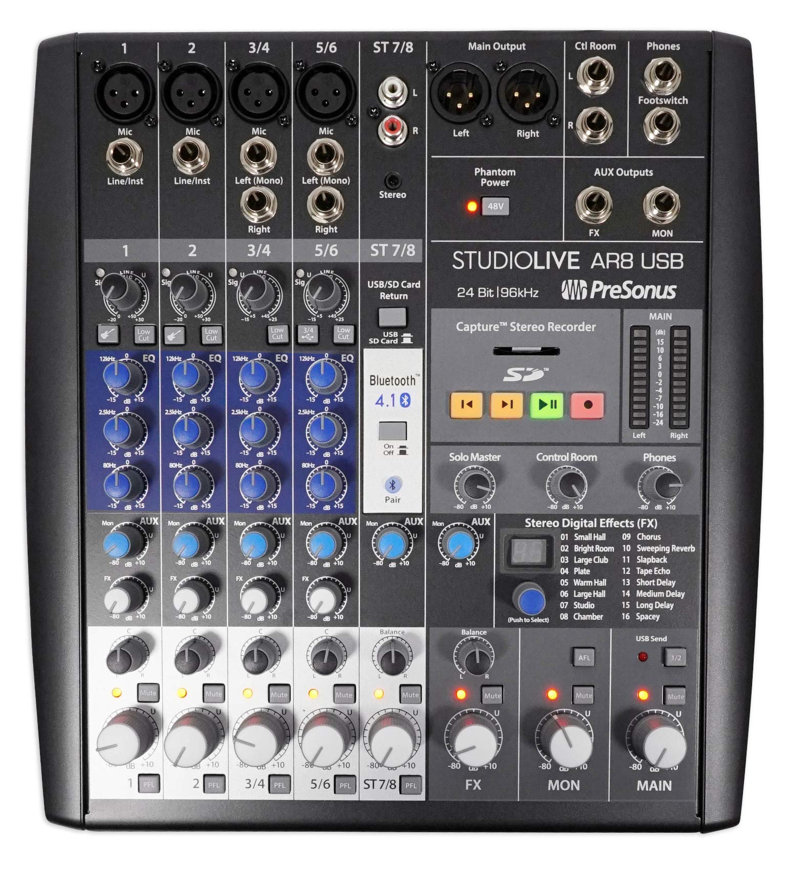 Amazon.com: PreSonus StudioLive AR8 USB 8-Channel hybrid