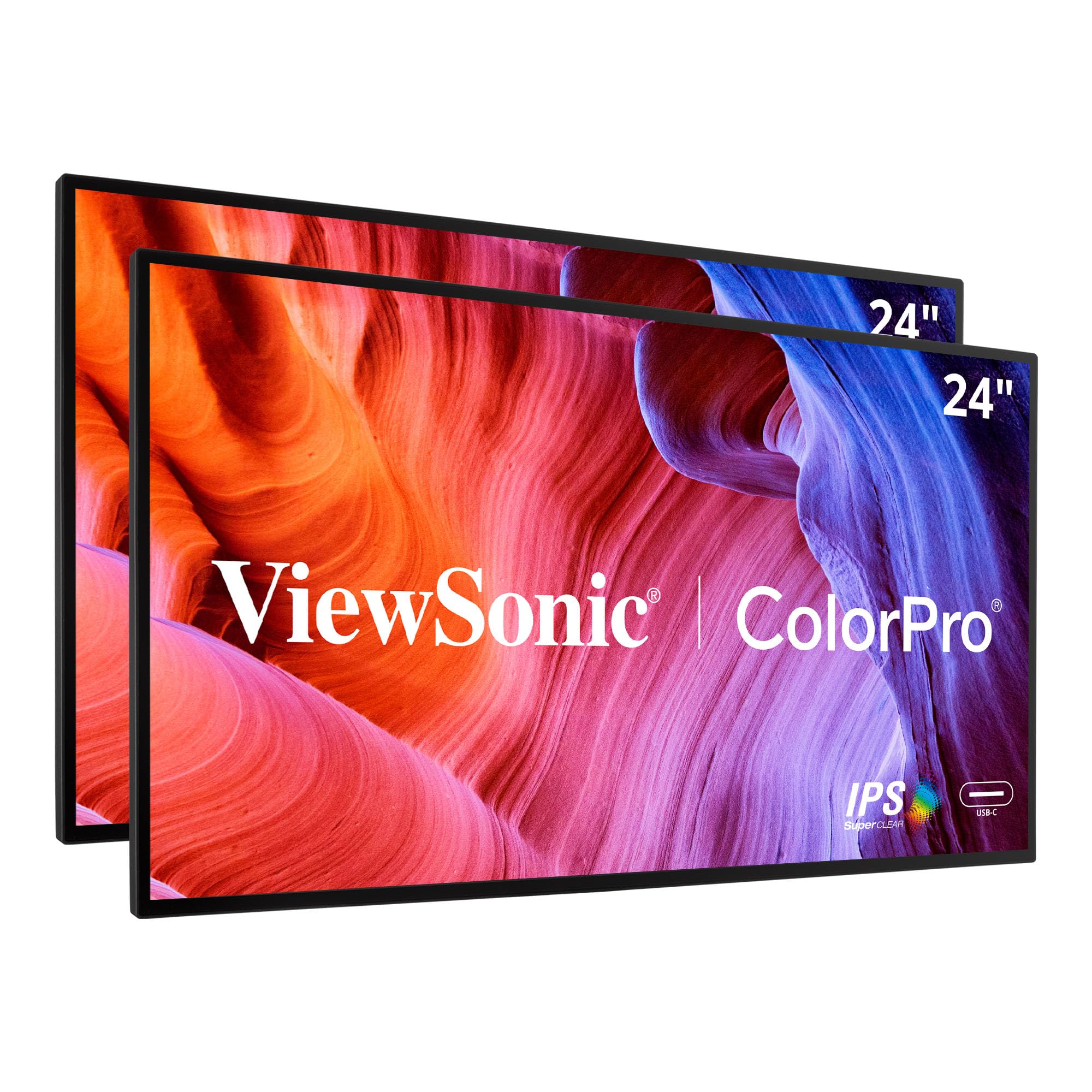 Amazon.co.jp: ViewSonic VP2468A_H2 24インチ プレミアム デュアル