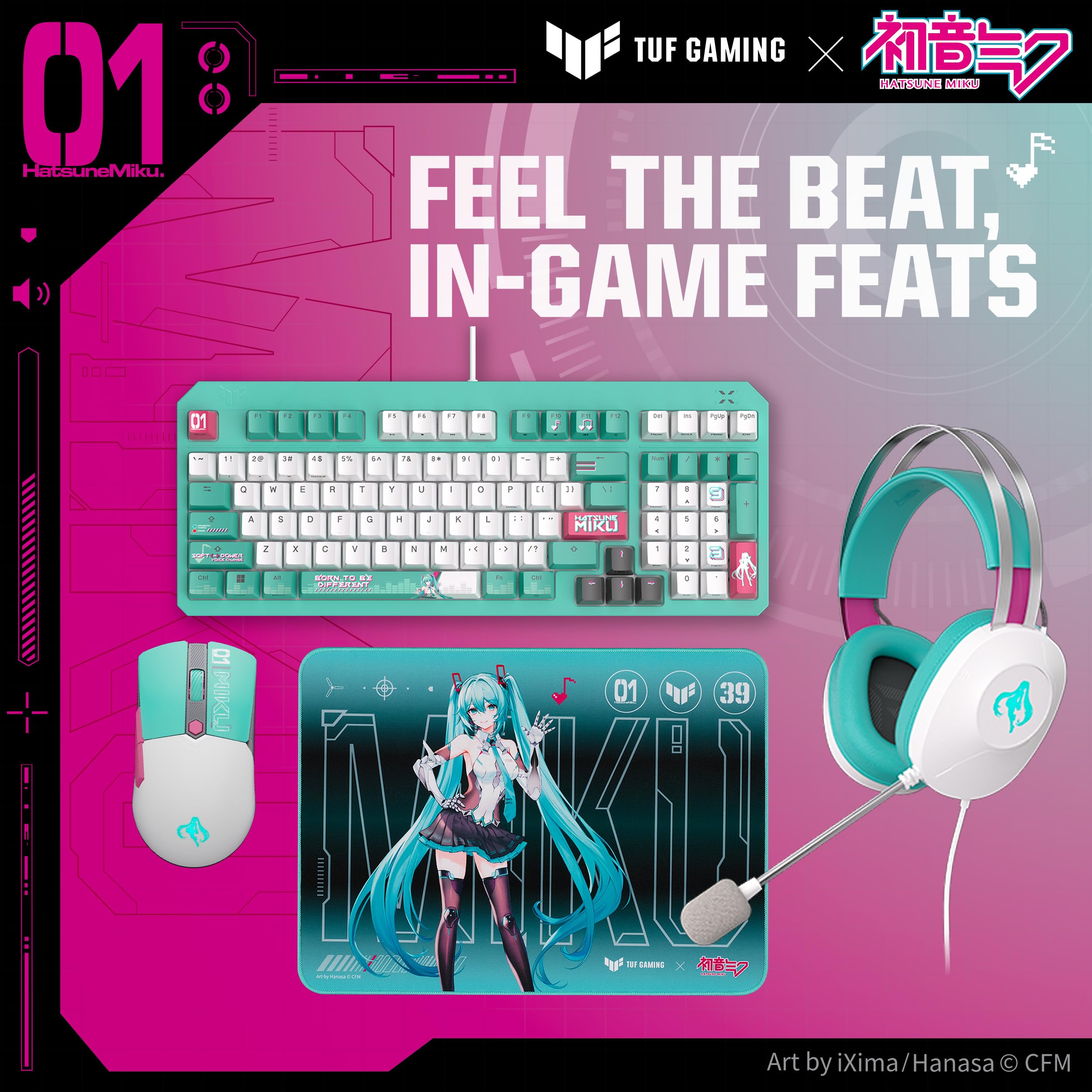 Amazon.co.jp: TUF Gaming x 初音ミクエディション/ASUSゲーミング