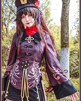 Amazon.co.jp: 原神（Genshin） 胡桃 フータオ コスプレ 衣装 +かつら