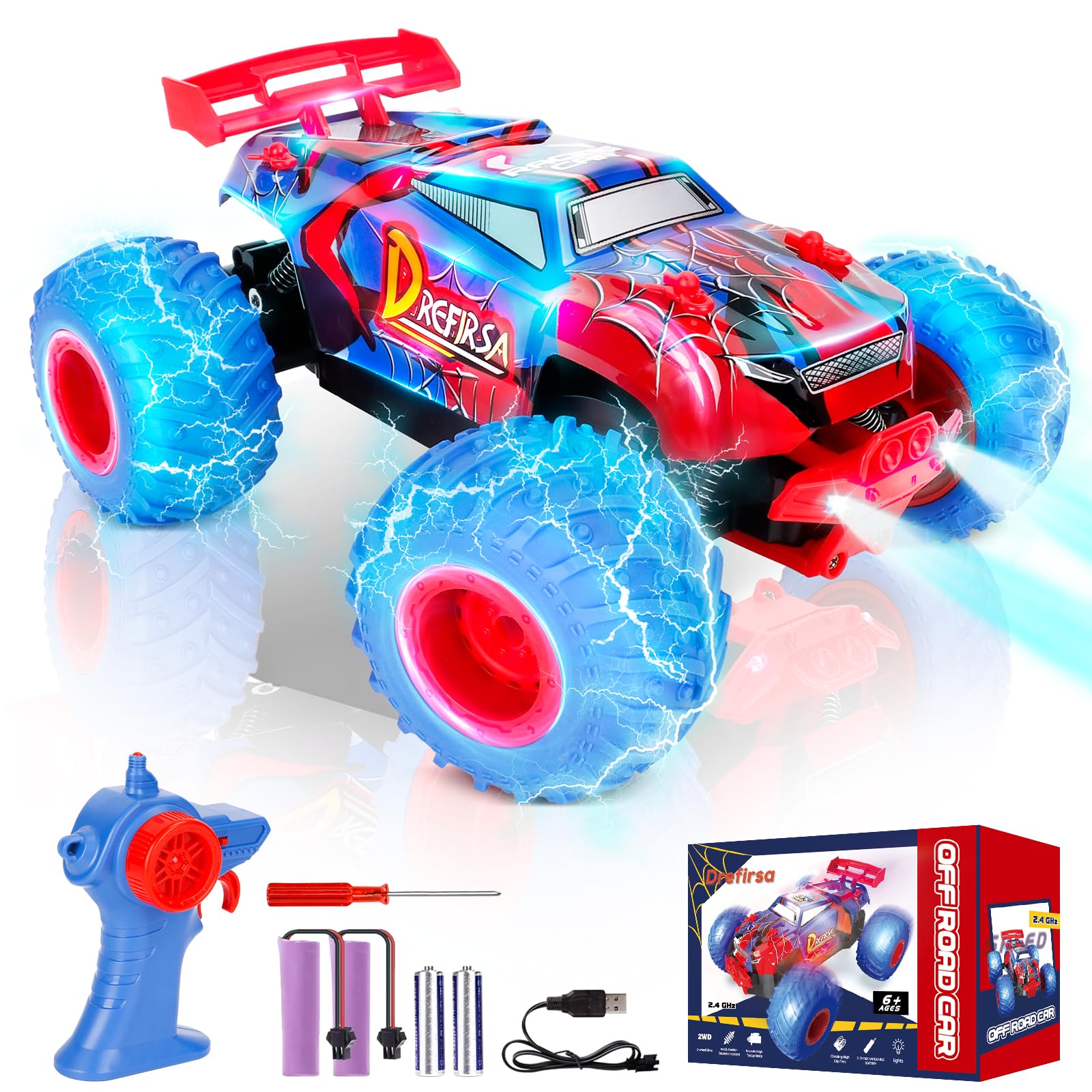 Amazon.com: Drefirsa 1:18 Spider Remote Control Car for Boys Age 6