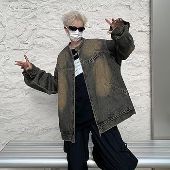 Men's Vintage Baggy Coat Y2K Altnertive Jacket Clothing Cyber Punk
