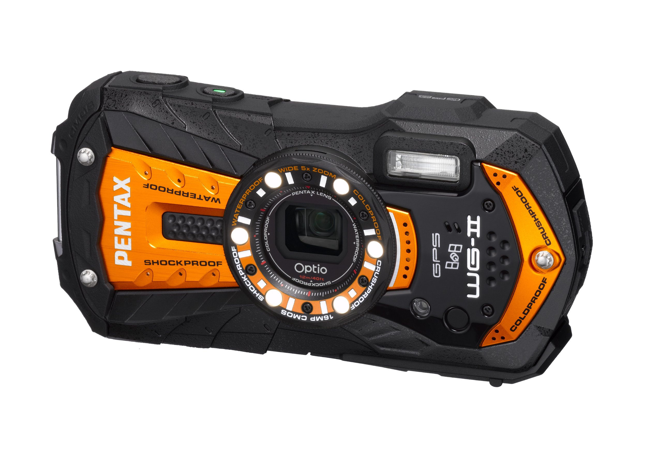 Amazon.com : Pentax Optio WG-2 GPS Orange Adventure Series 16 MP