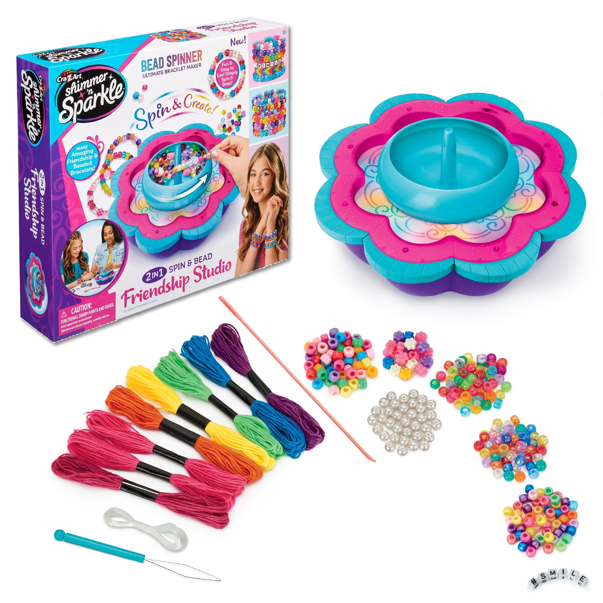 Amazon.com: CRA-Z-Art Shimmer 'N Sparkle 2-in-1 Spin & Bead