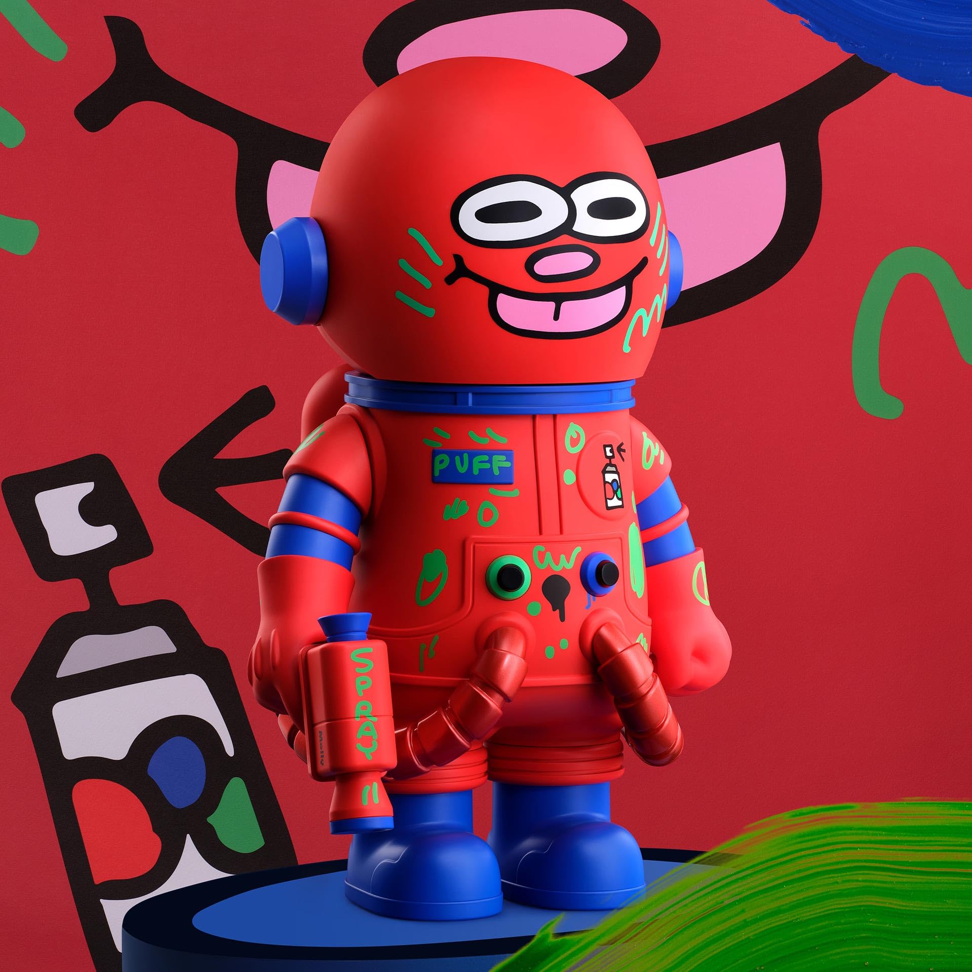 Amazon.com: POP MART MEGA Space Molly 400% Jon BURGERMAN Space