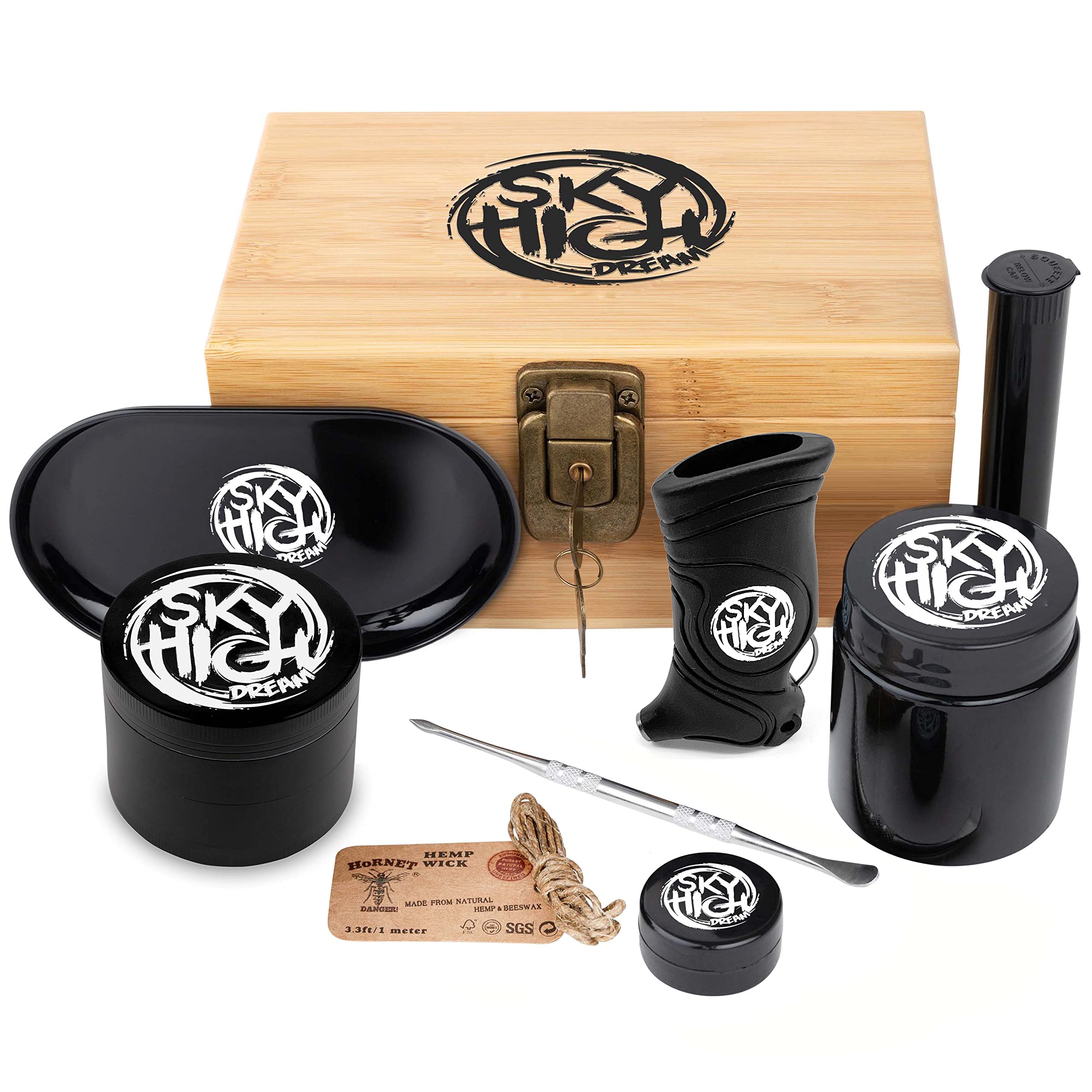 Amazon.com: Sky High Dream Smell Proof Wooden Storage Box with