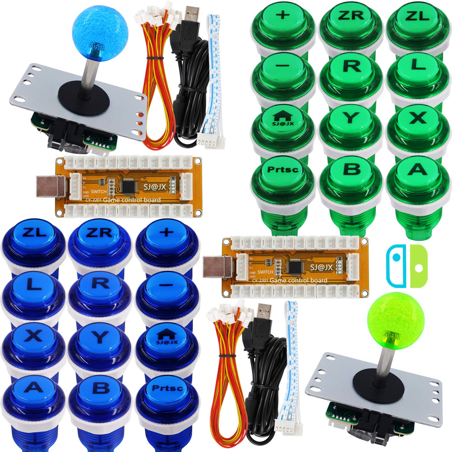 Amazon.com: SJ@JX Arcade Game Controller USB Encoder 2 Player