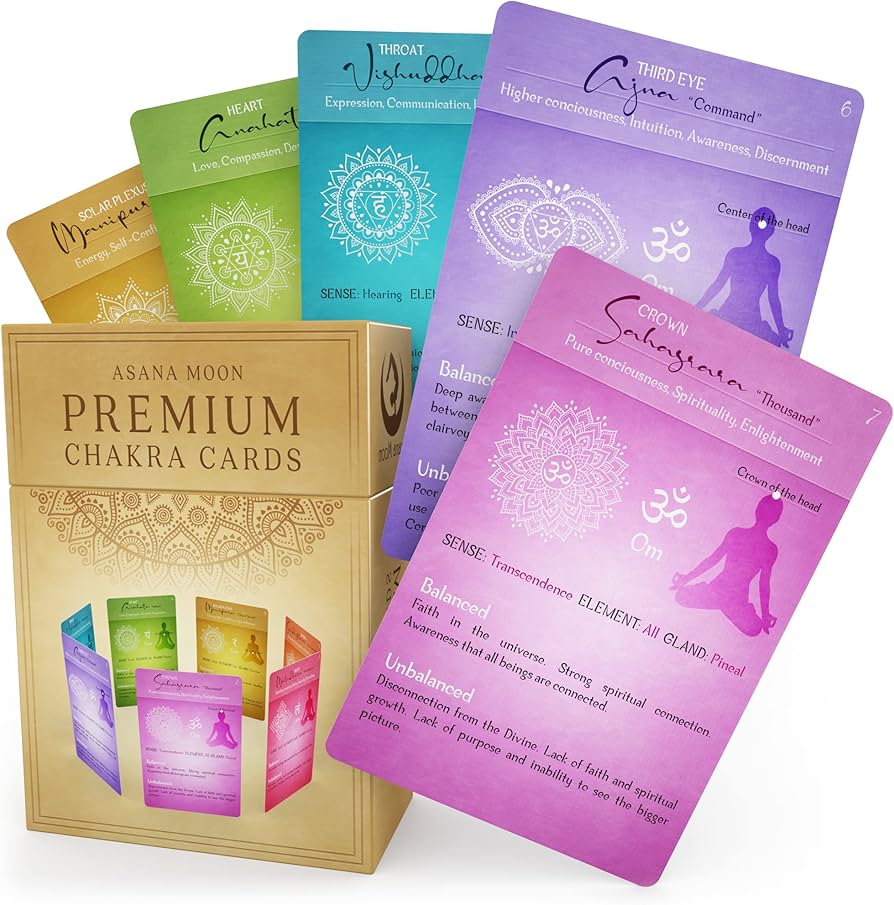 Amazon.co.jp: Asana Moon 80チャクラカード – 肯定的なチャクラ