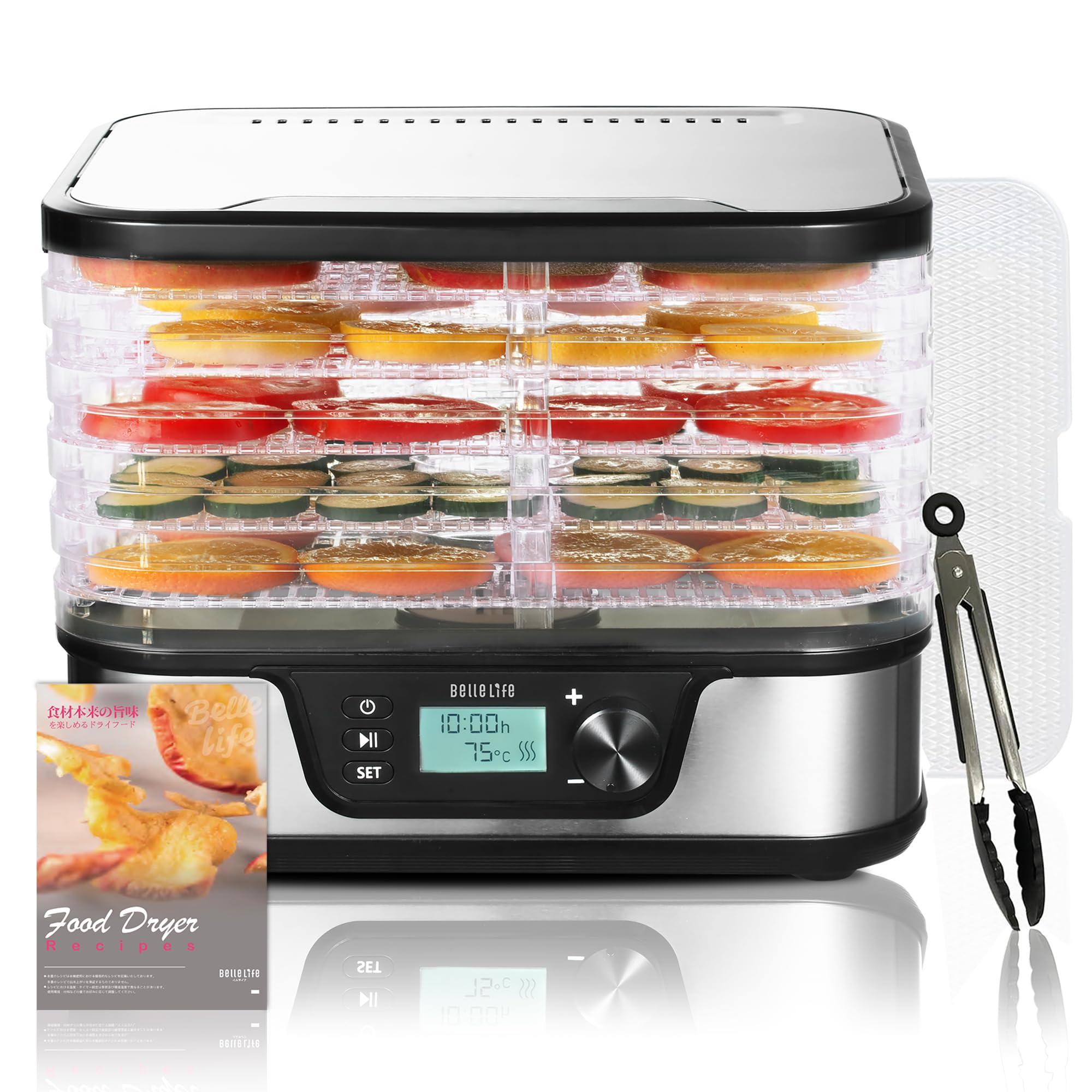 Amazon.co.jp: BelleLife フードドライヤー 食品乾燥機 ドライフルーツ