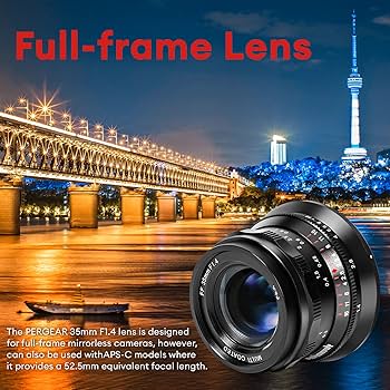 Amazon.co.jp: PERGEAR 35mm F1.4 フルサイズ マニュアルフォーカス