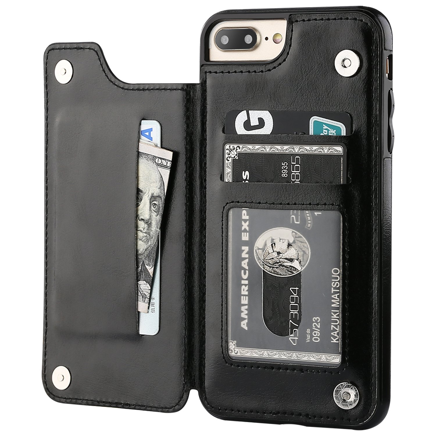 Amazon.com: for iPhone 7 Plus/8 Plus Wallet Case with Card Holder