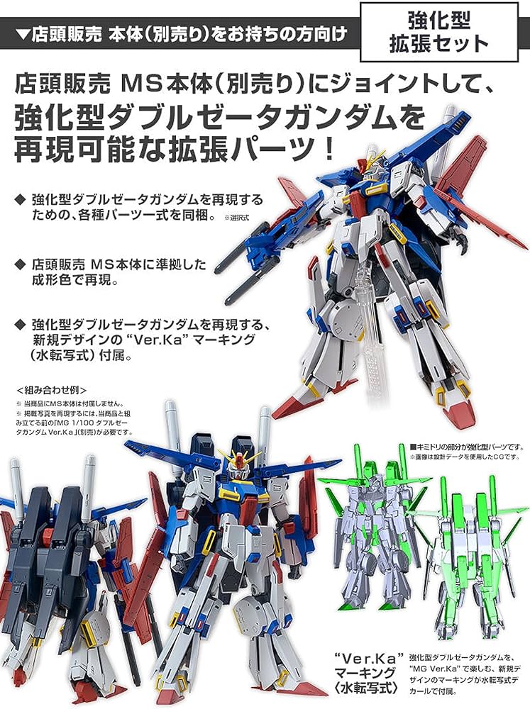Amazon.com: BANDAI MG 1/100 Double Zeta Gundam Ver. Ka Enhanced
