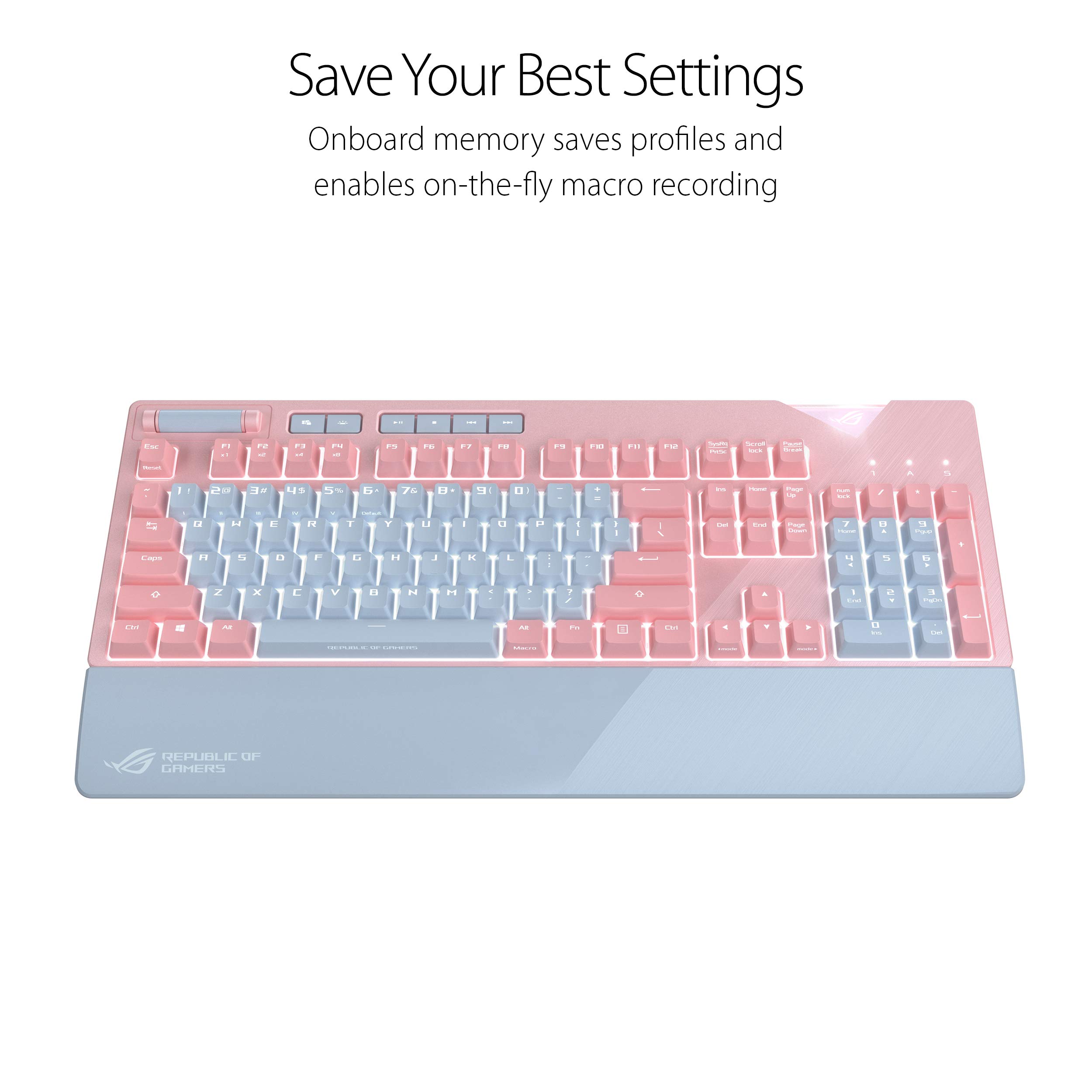 Amazon.com: ASUS ROG Strix Flare Pnk (Cherry MX Red) Limited