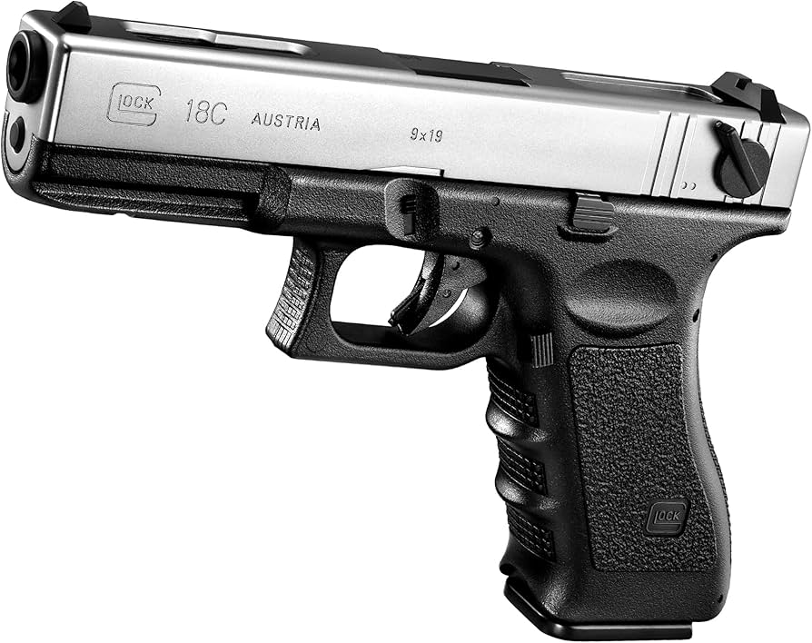 Amazon | 東京マルイ(TOKYO MARUI) GLOCK 18C SILVER SLIDE 18歳以上