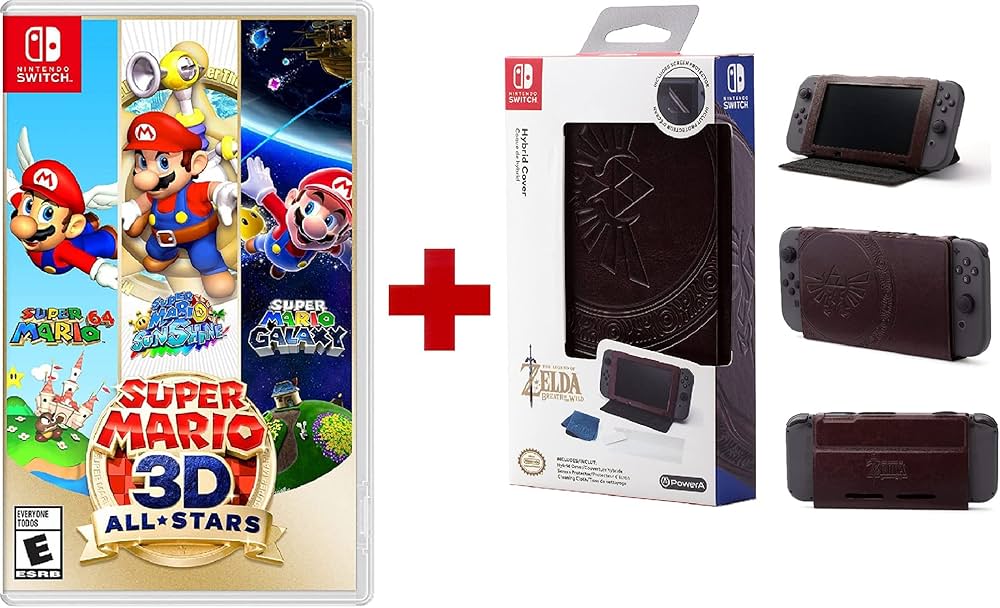 Amazon.com: Revolt Gamer Nintendo Switch Super Mario 3D All-Stars