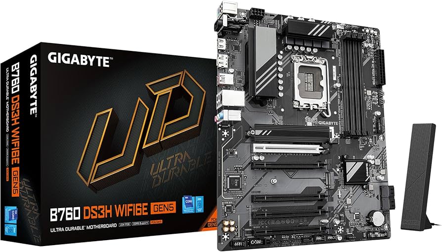 Amazon.com: GIGABYTE B760M DS3H WIFI6E GEN5 Intel LGA 1700 mATX