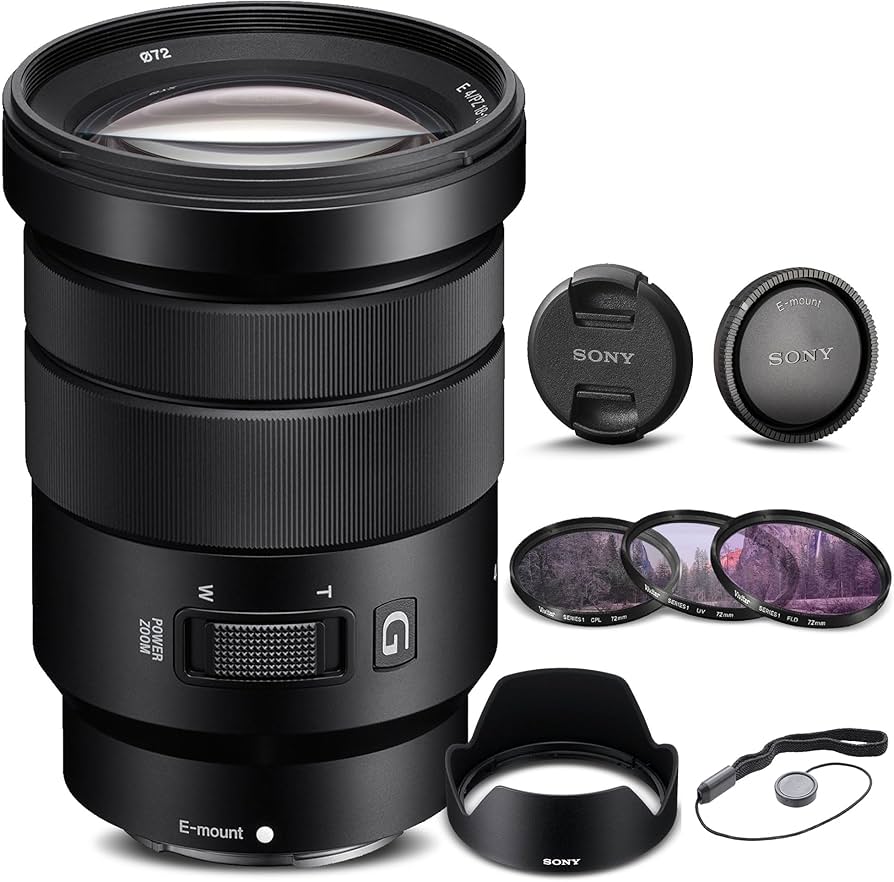 Amazon.com : Sony E 18-135mm f/3.5-5.6 OSS Lens (SEL18135) +