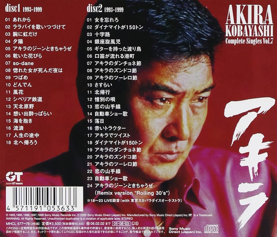 Amazon.co.jp: 小林旭コンプリート・シングルズ vol.7: ミュージック