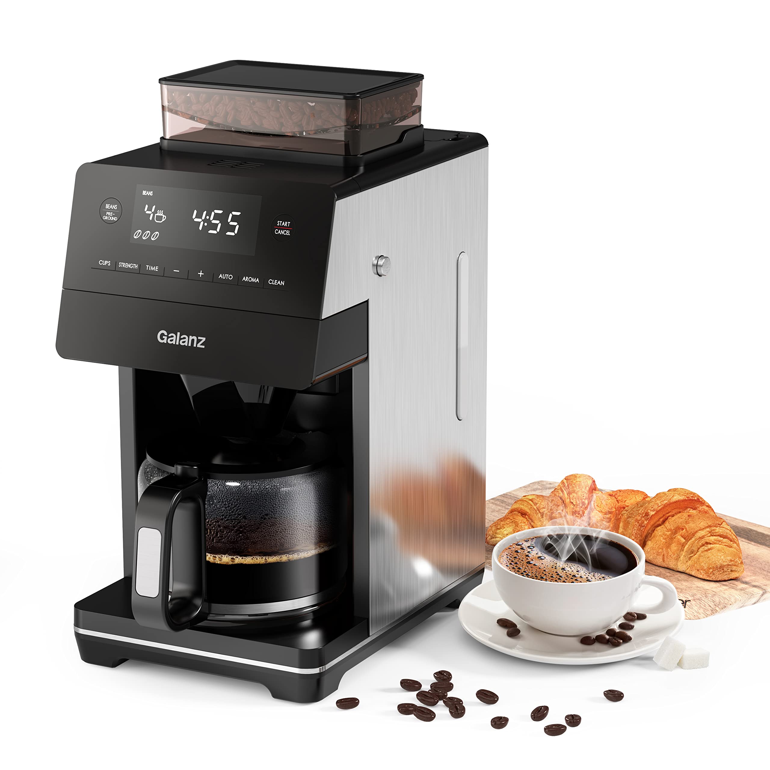 Amazon.com: Galanz 2-in-1 Grind and Brew Coffee Maker with