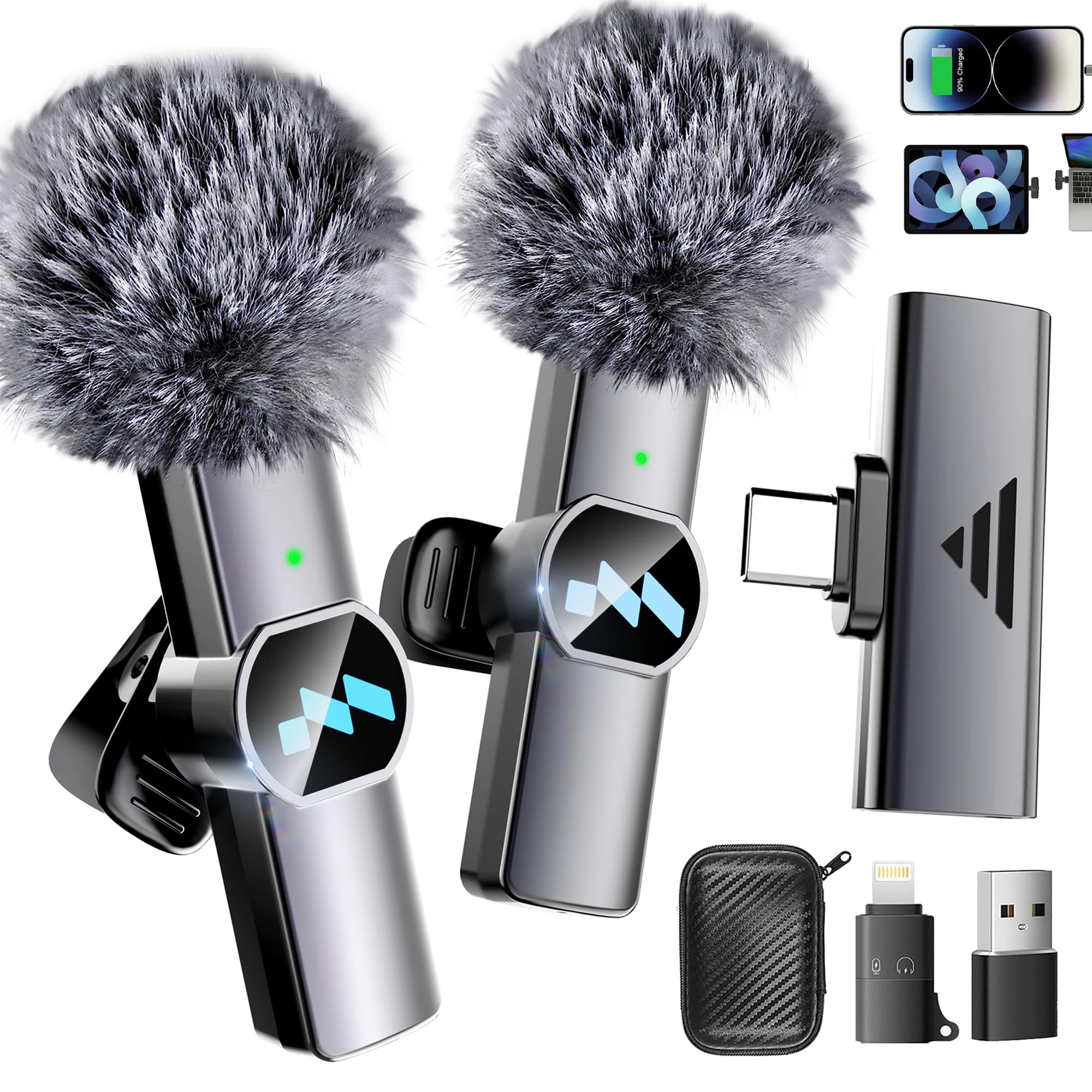 Amazon.co.jp: ワイヤレスマイク Bluetoothマイクは、Android/iPhone