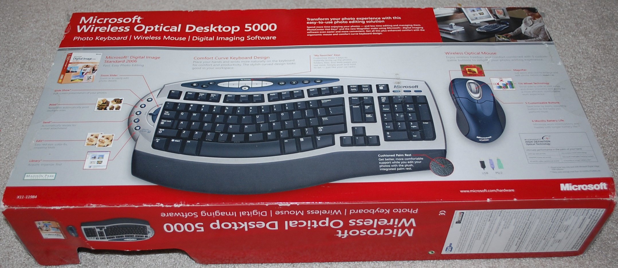 Amazon.com: Microsoft Wireless Optical Desktop 5000 : Electronics